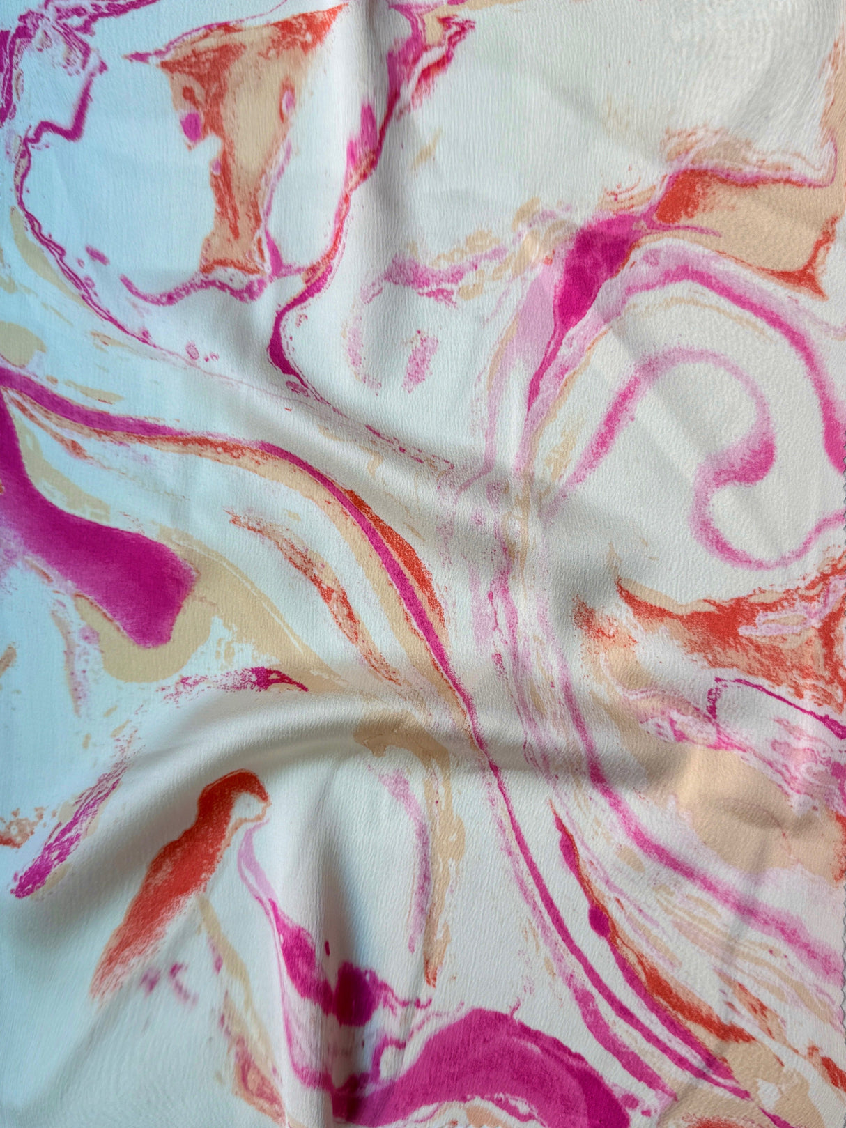 Printed Satin Marble Pink
