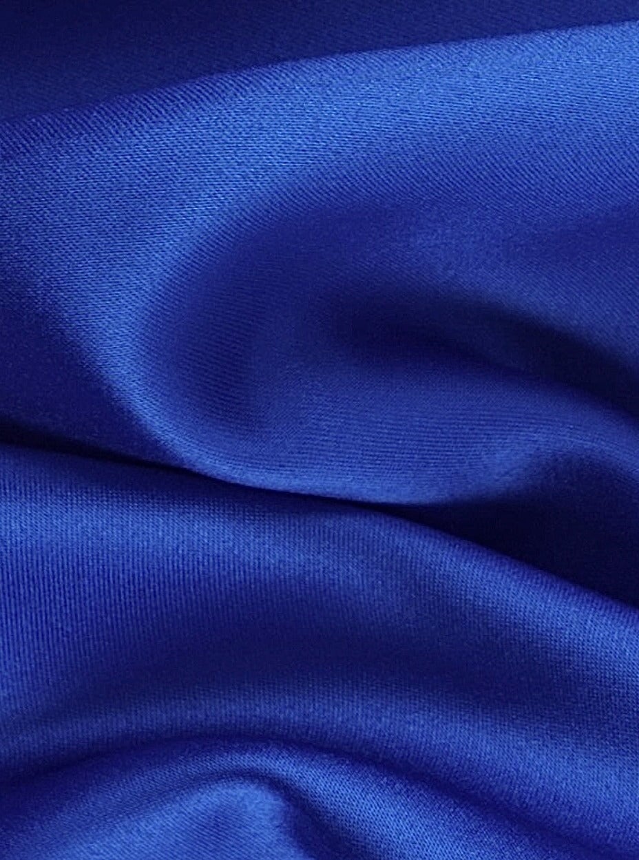 Royal Blue Duchesse Satin