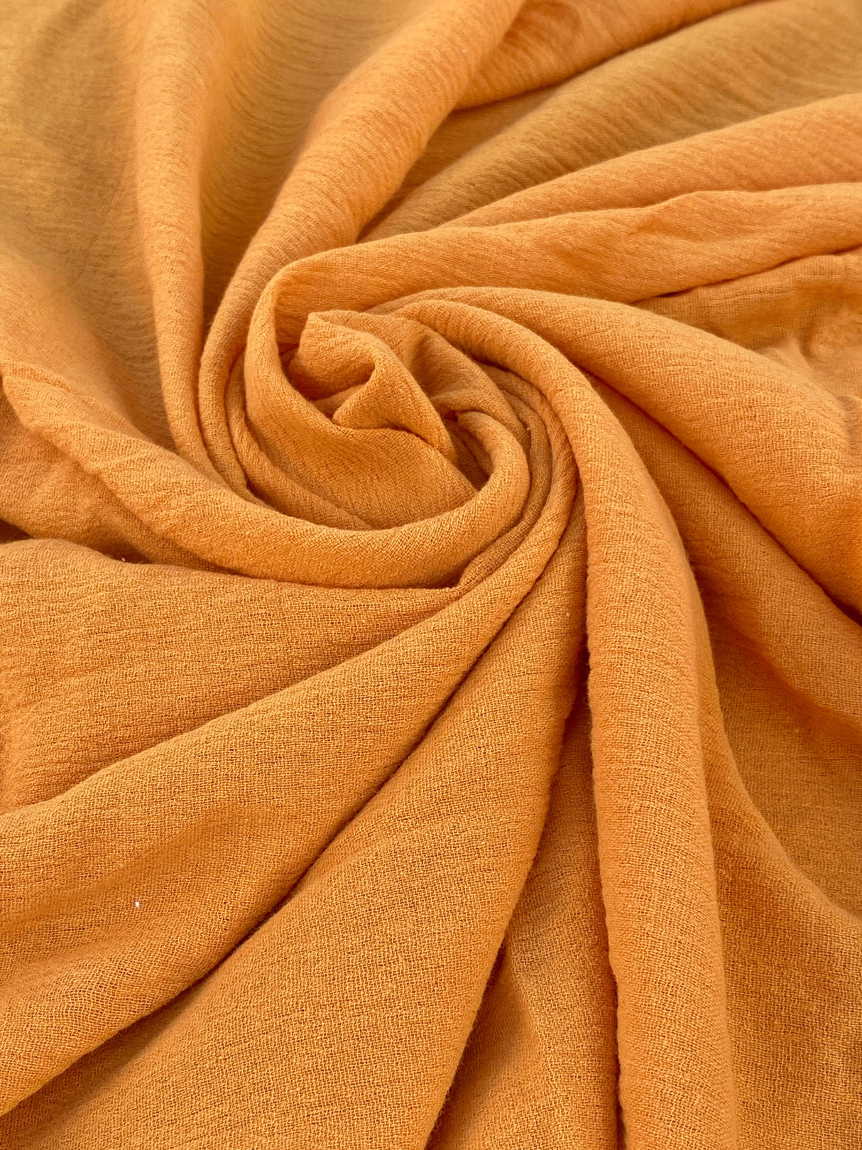 Mustard Crinkle Cotton Gauze