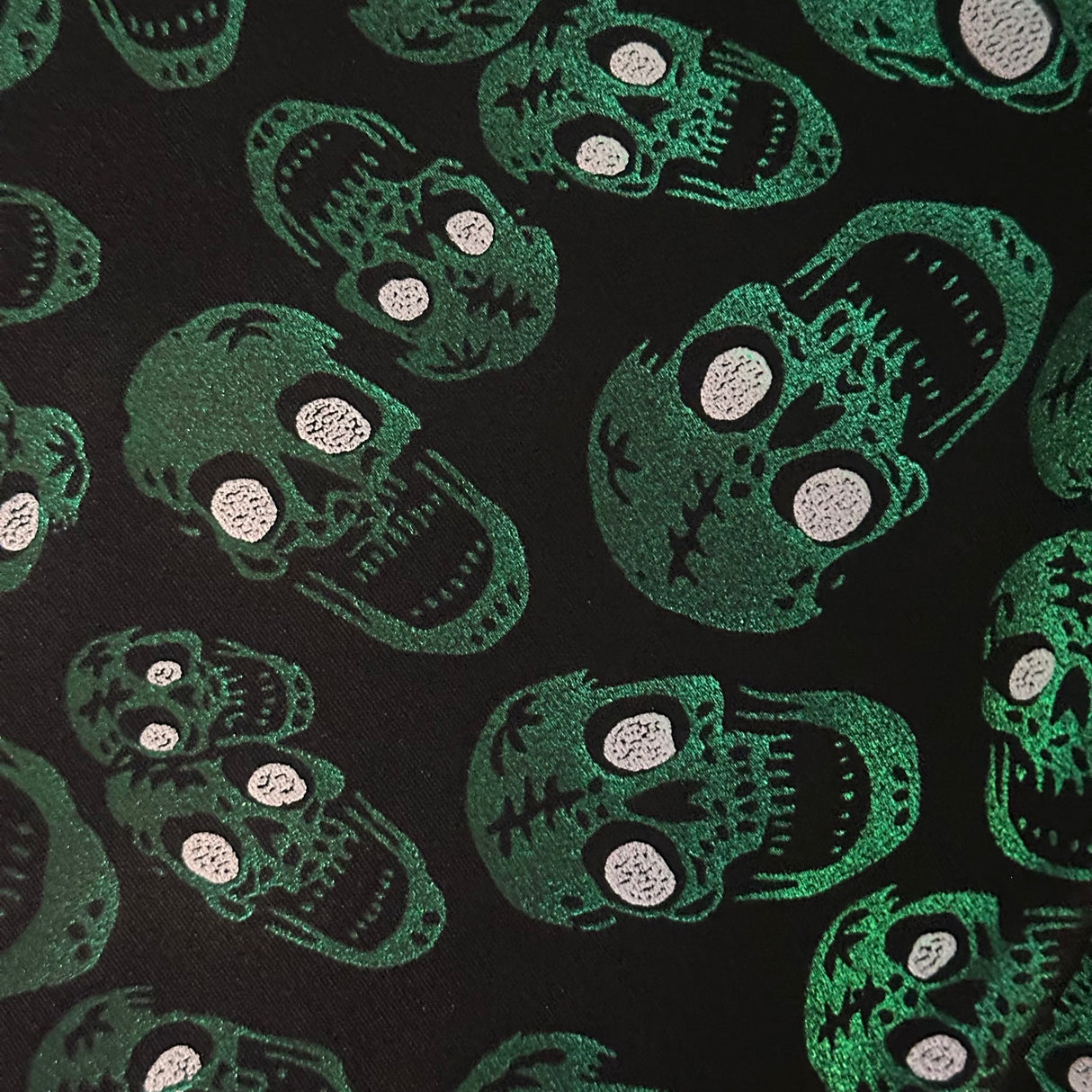 Nylon Spandex Skull Double Foil Stretch Fabric