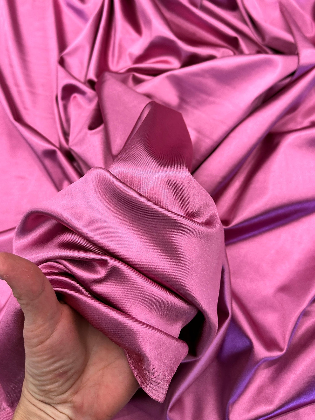 Shiny Nylon Spandex Mauve