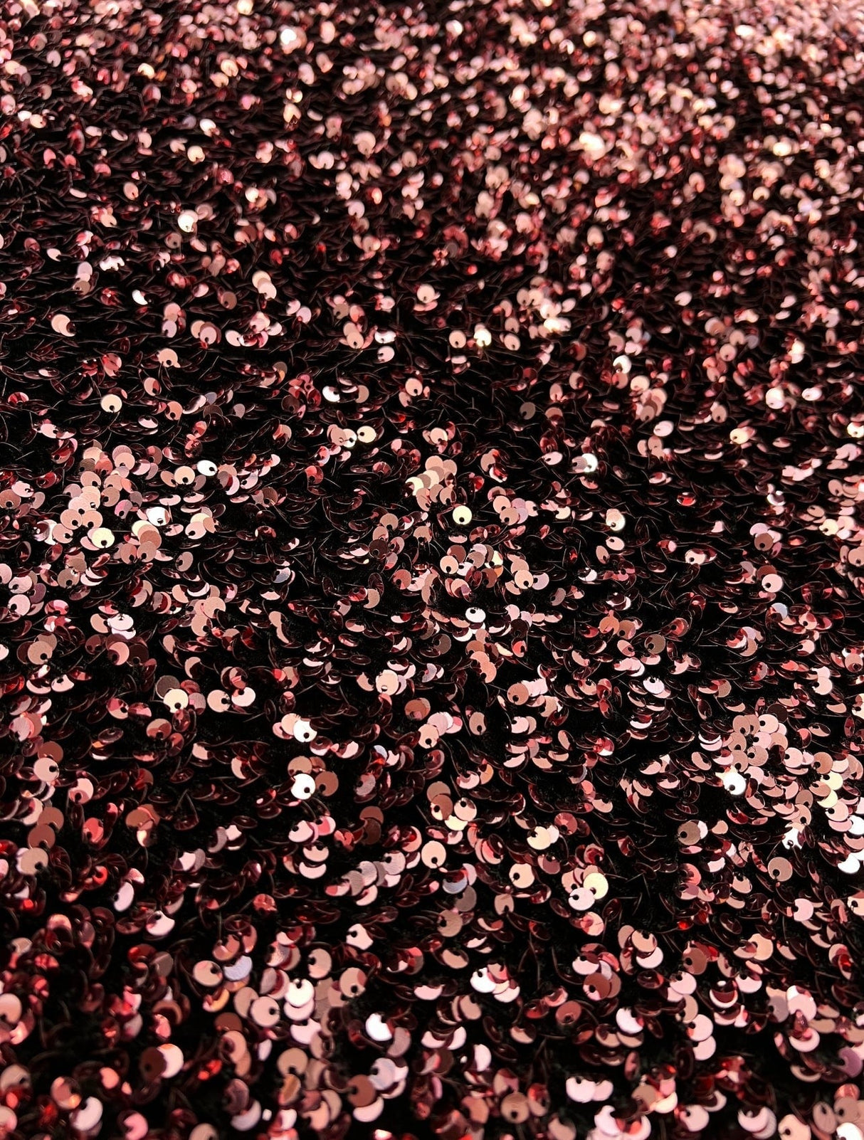 Stretch Sequin Velvet Burgundy
