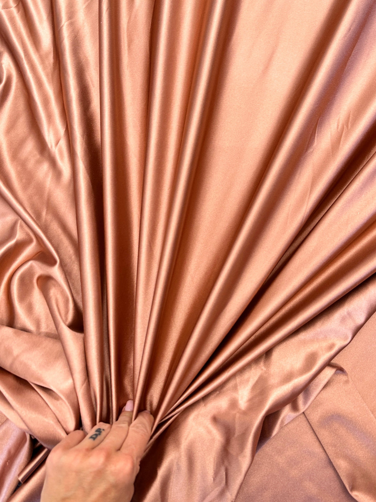 Shiny Nylon Spandex Rusty Rose