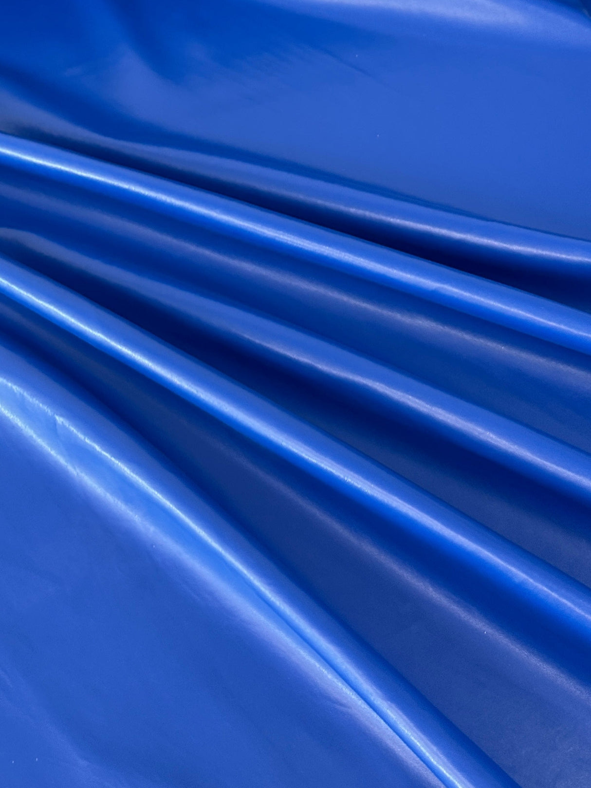 Stretch Faux Leather Royal Blue