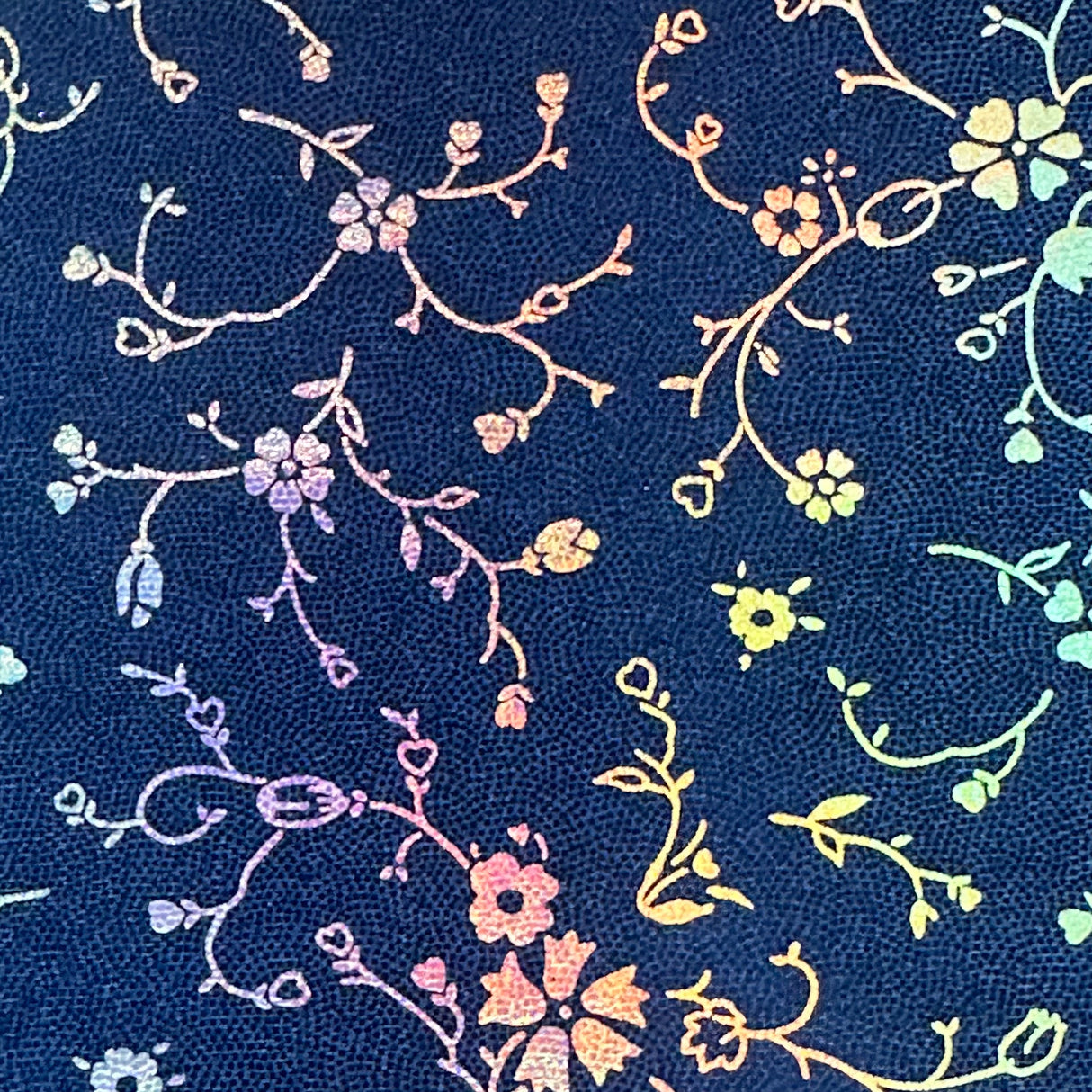Nylon Spandex Foggy Flower Foil Fabric 60"