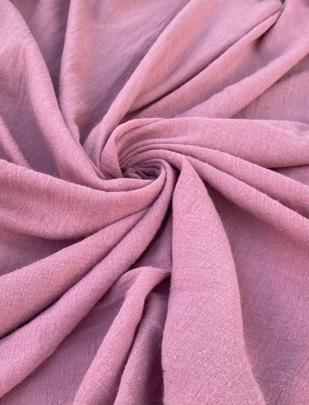 Cotton Gauze Mauve Crinkle