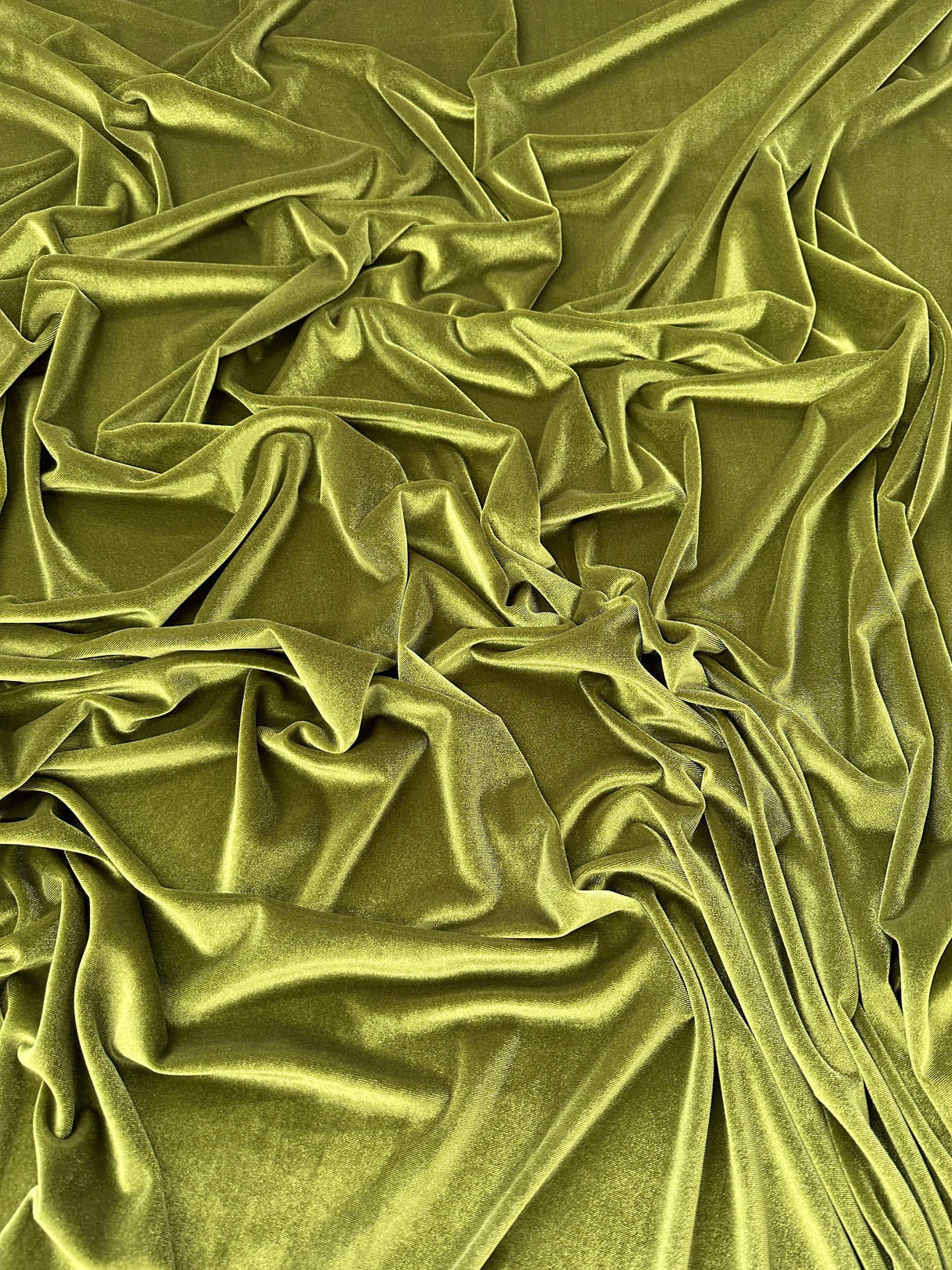 Stretch Velvet Olive