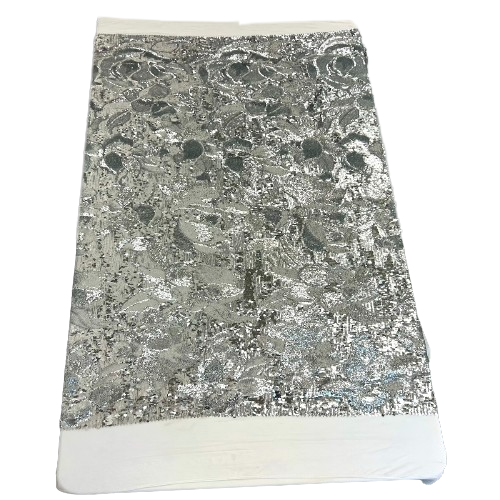 Stretch Sequins Floral Fabric Multicolor