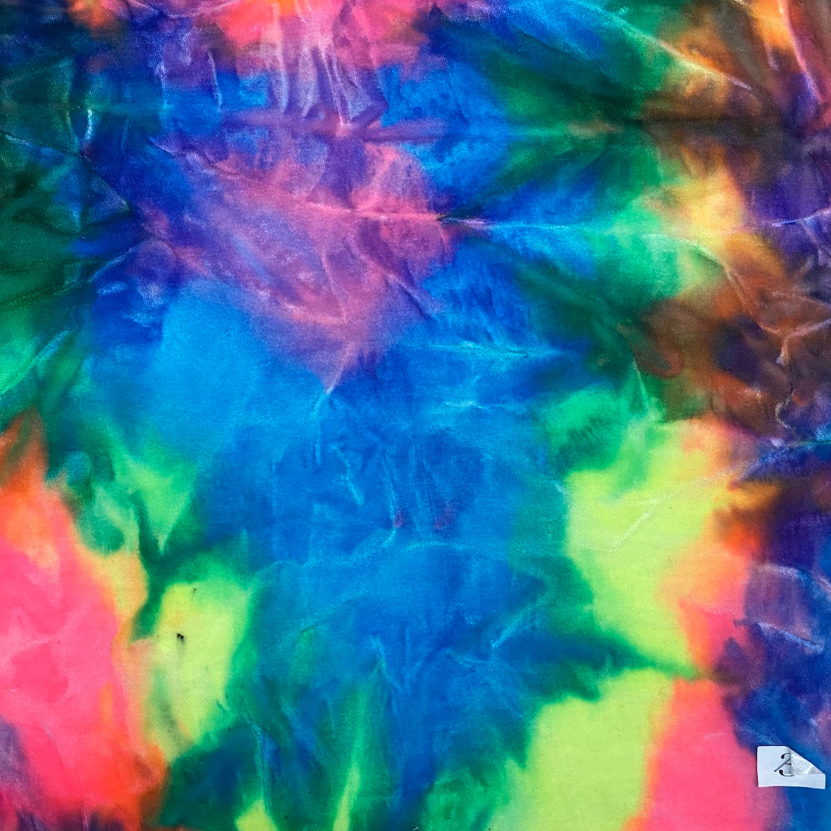 Tie Dye Stretch Velvet Fabric - 4-Way Stretch, 60" Width, 360 GSM (1 Yard)