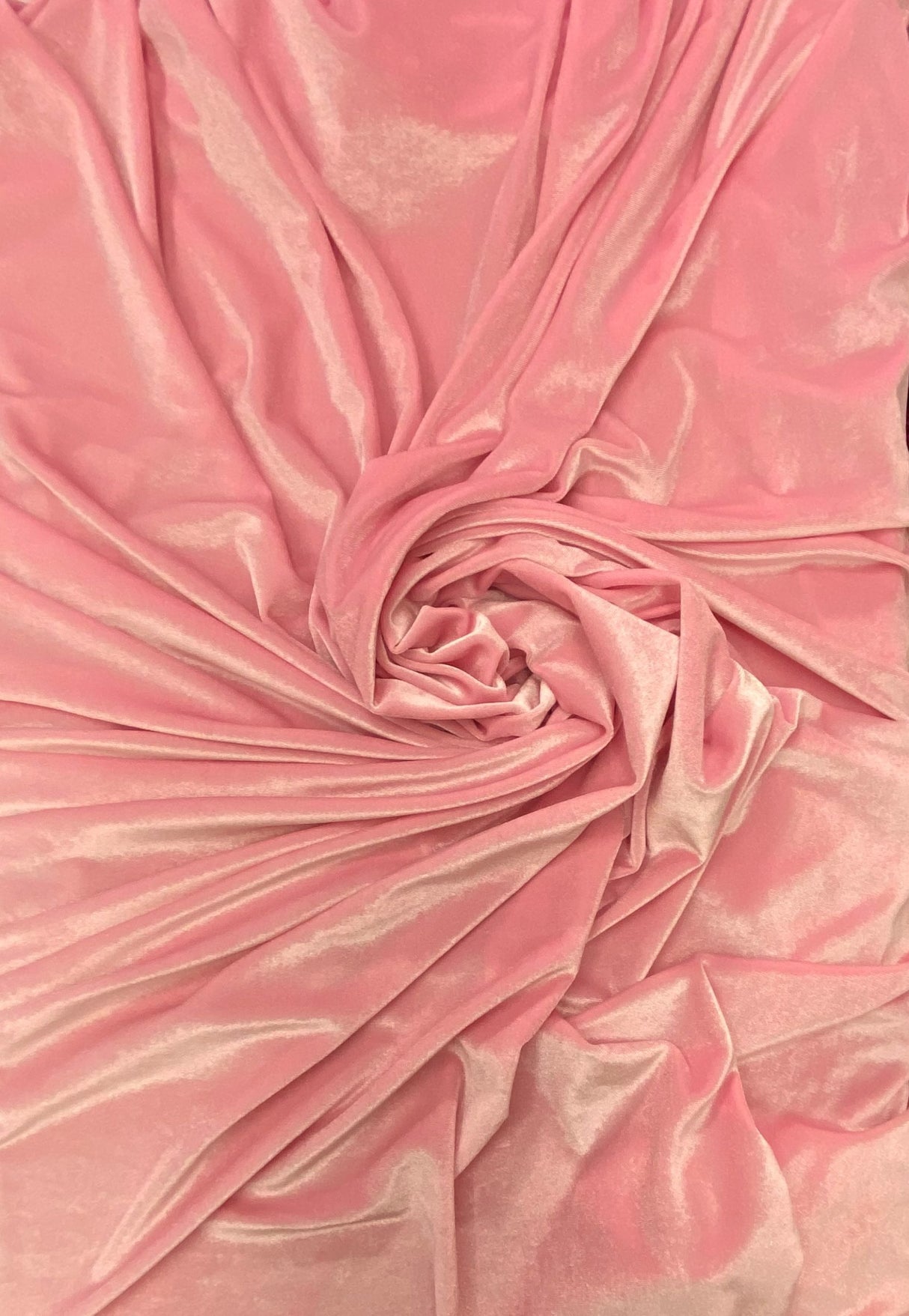 Pink Stretch Velvet Fabric - Pink, 58"-60" Wide