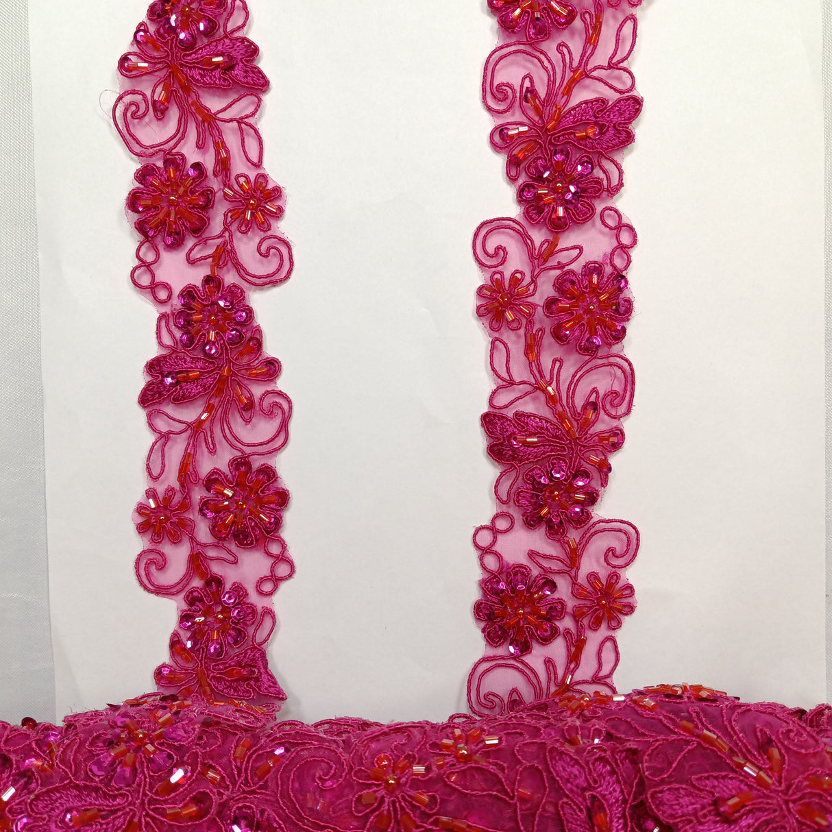 Beaded Corded Lace Trim
