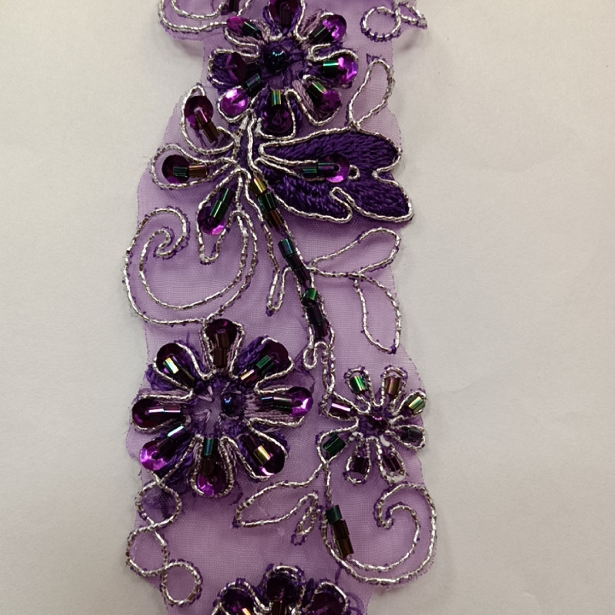 Beaded Corded Lace Trim