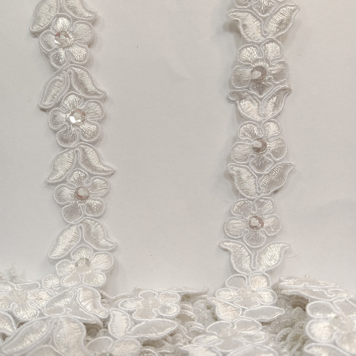 Beaded Corded Lace Trimming