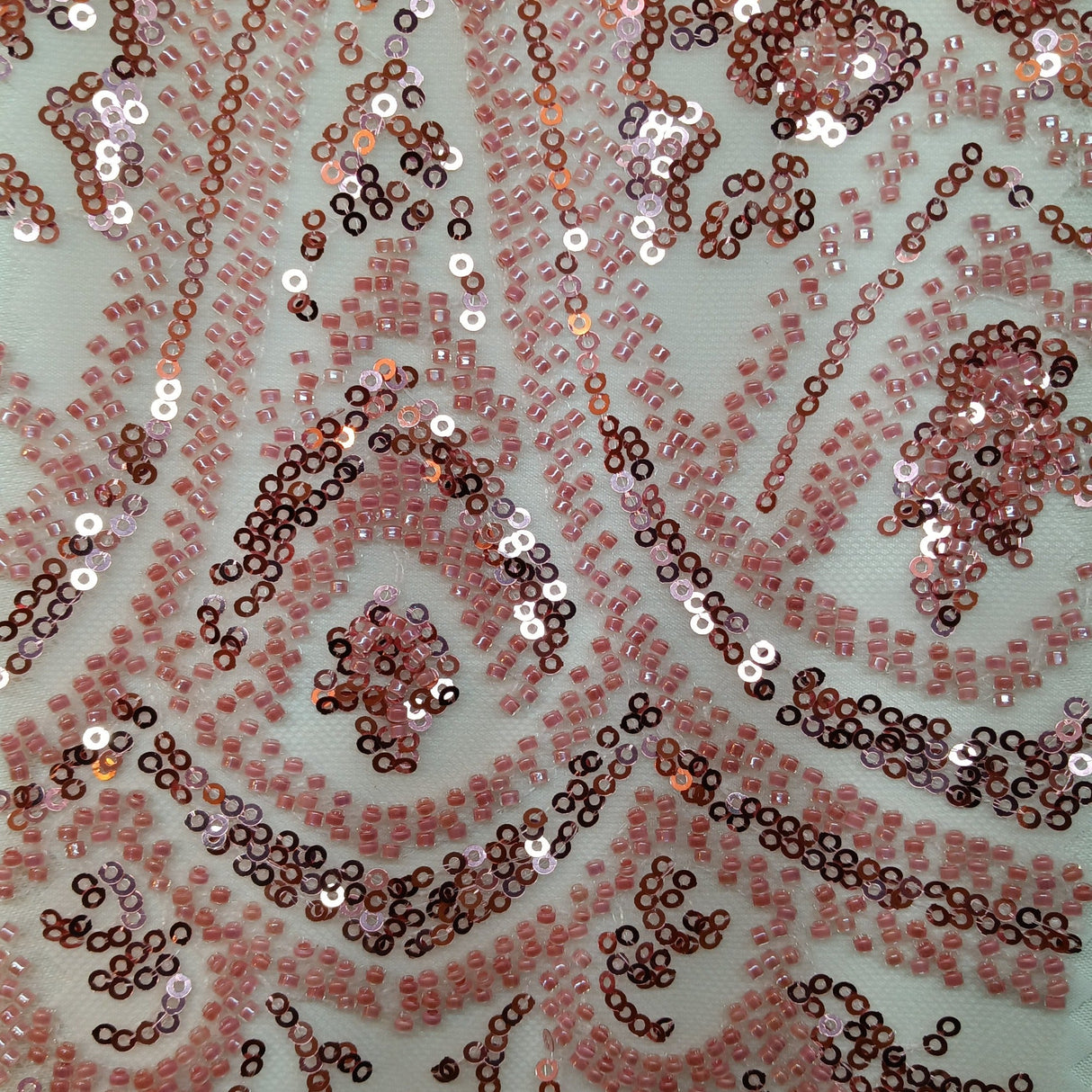 Beaded Embroidered Lace Mesh