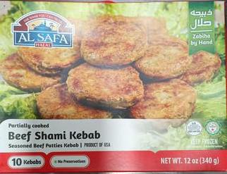 Al Safa Beef Shami Kebab 10 Kebabs