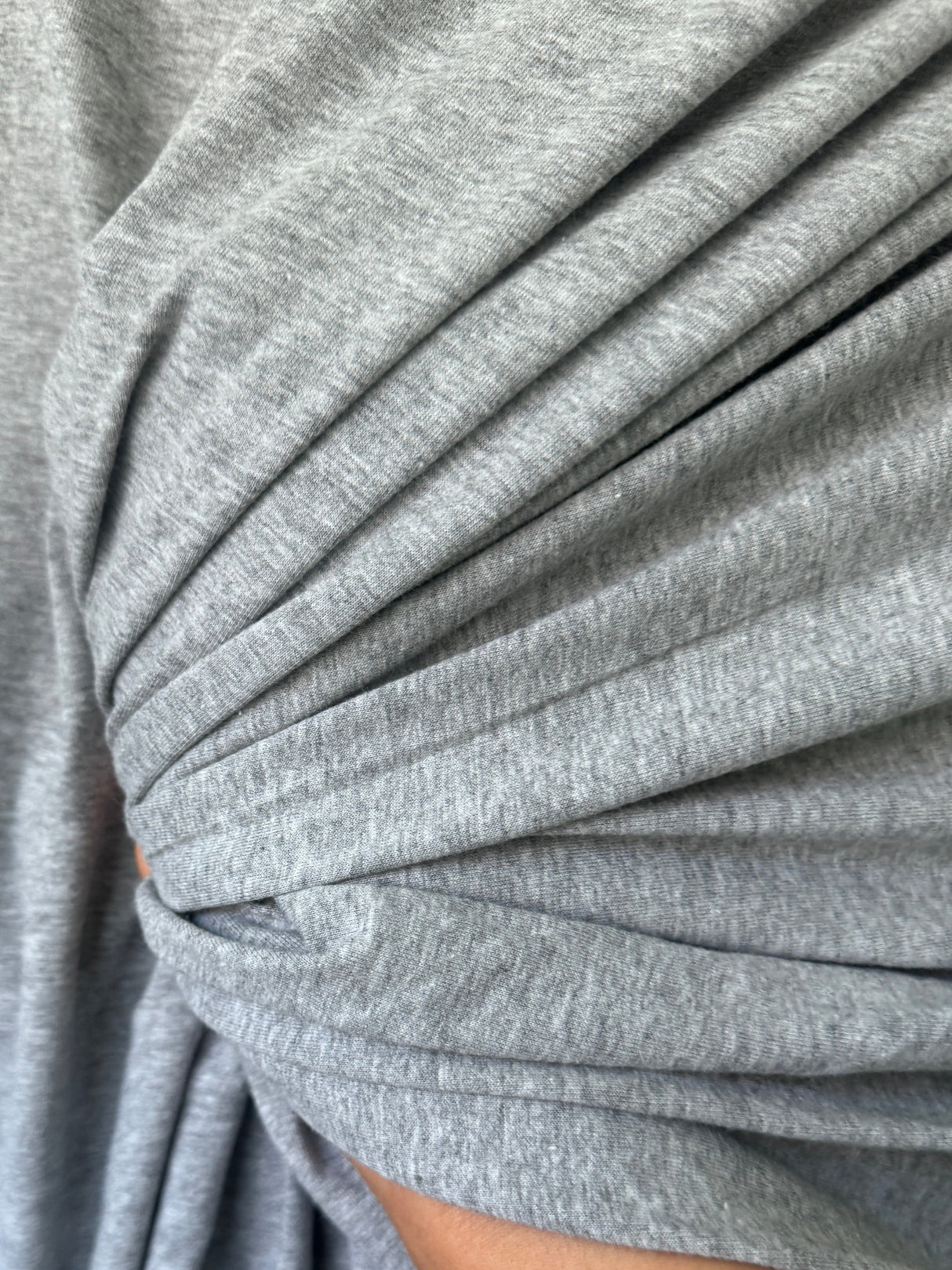 Heather Gray Cotton Jersey Knit