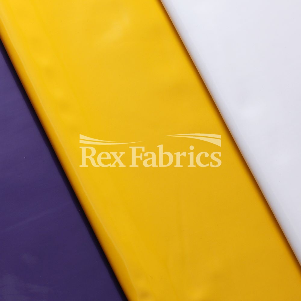 Liquid Vinyl Polyester Spandex Fabric - Multiple Colors, High-Gloss Finish, 58-60" Width, 200 GSM (1 Yard)