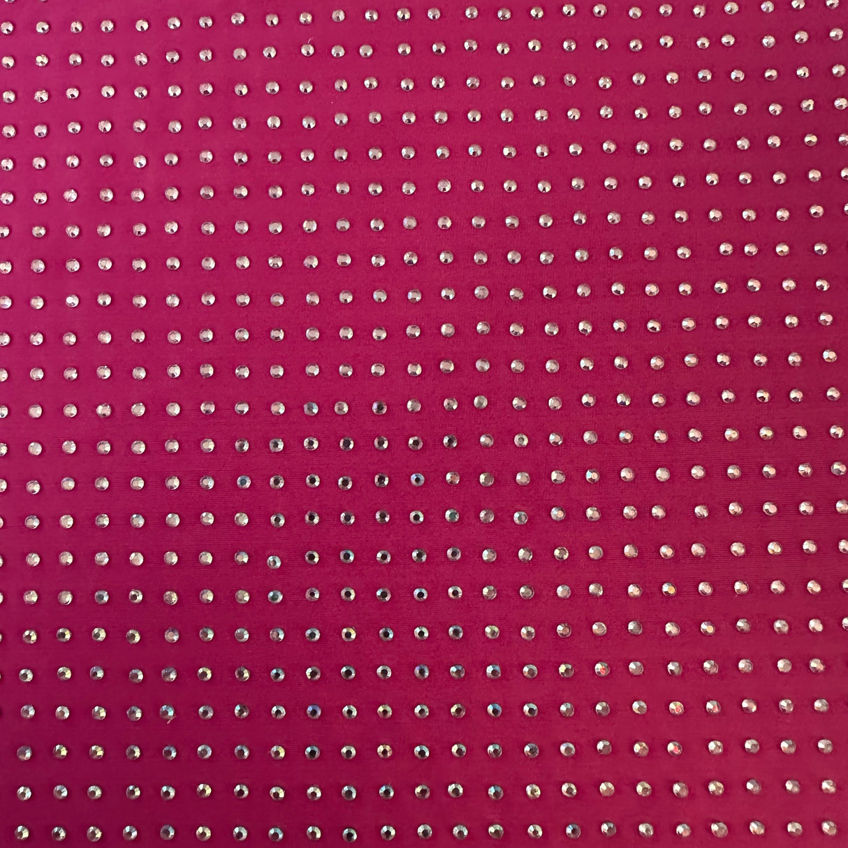 Rhinestone 4-Way Stretch Polyester Spandex Fabric