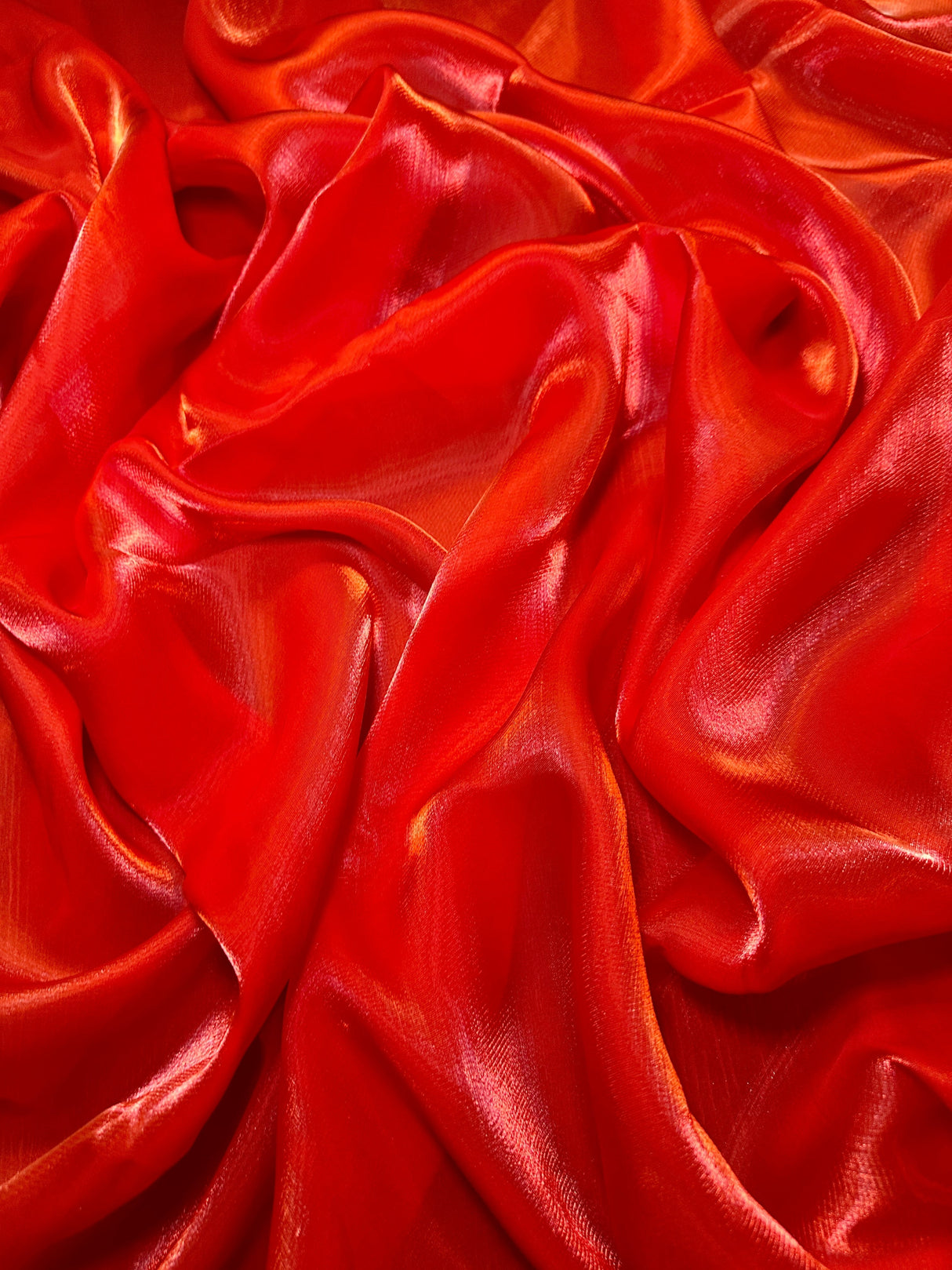 Liquid Shimmery Chiffon Red