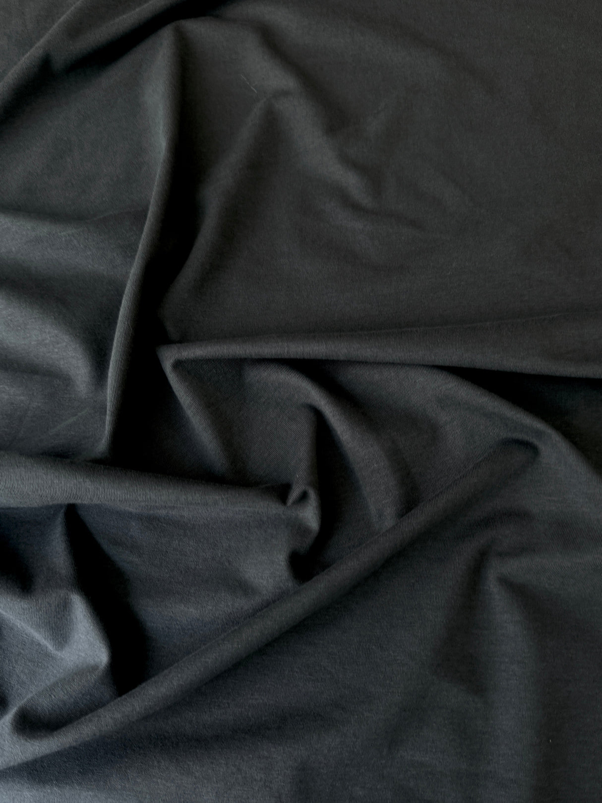 Black Cotton Jersey Knit