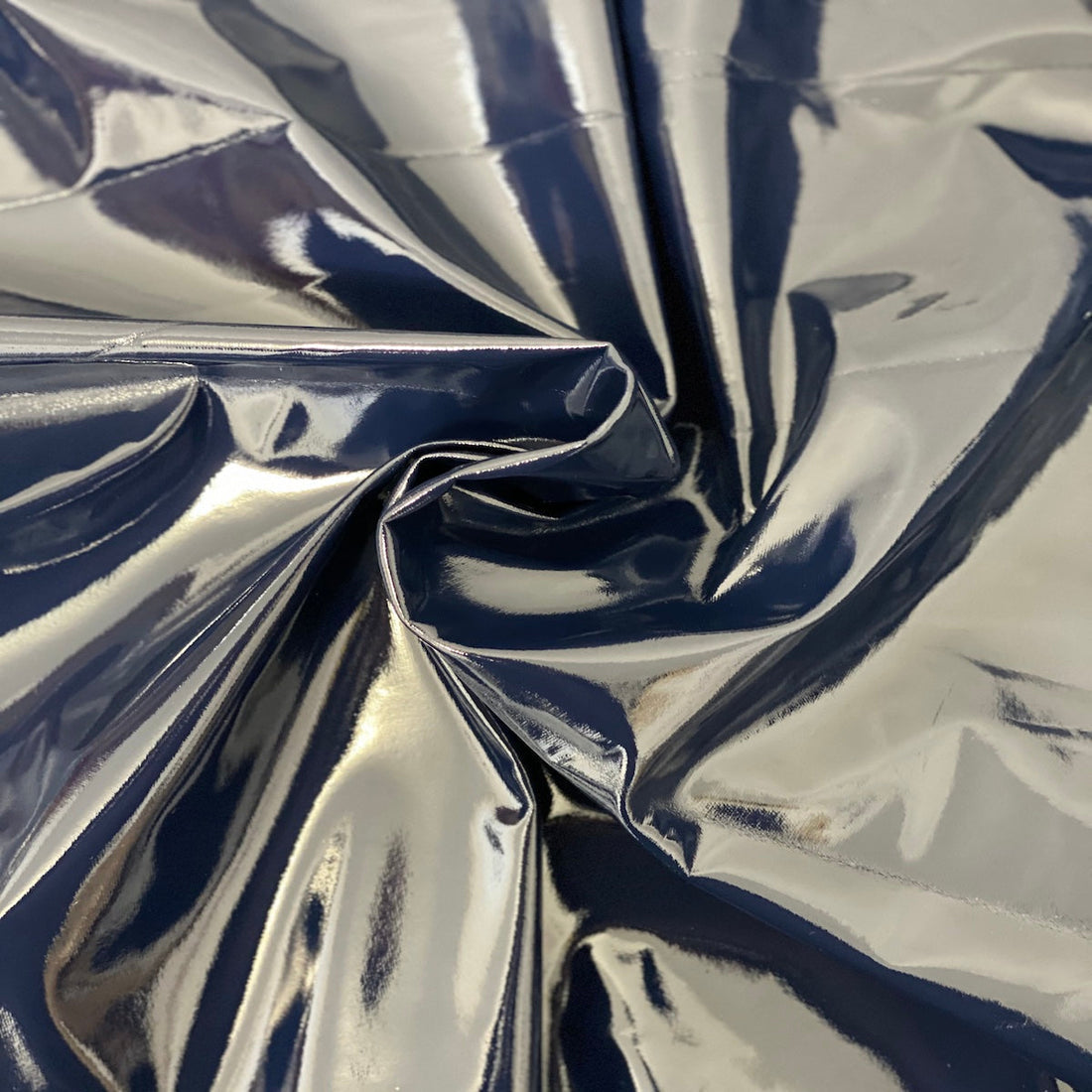 Patent Faux Leather Vinyl Fabric 54” Wide, Mechanical 4-Way Stretch for Apparel and Crafts