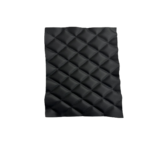 Faux Leather Vinyl Fabric Diamond Quilted Foam Backed