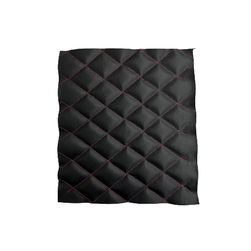 Faux Leather Vinyl Fabric Diamond Quilted Foam Backed