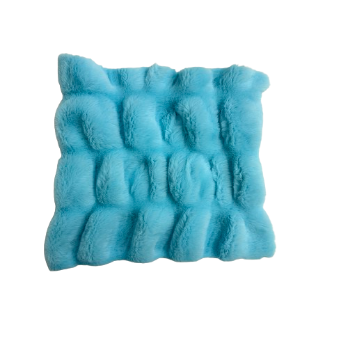 Faux Fur Fabric Ruched Chinchilla Stretch