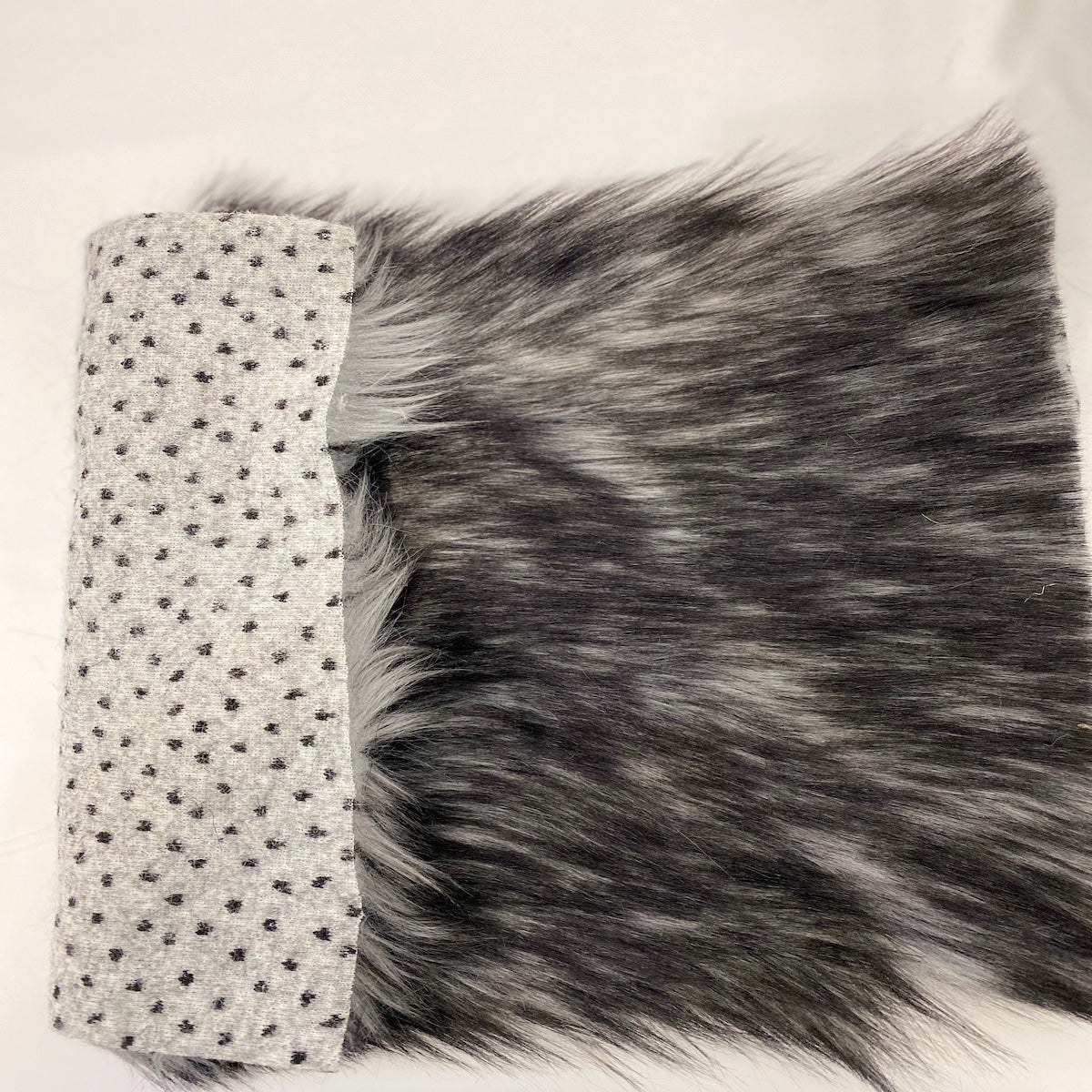 Faux Fur Fabric Husky Print Long Pile Shaggy