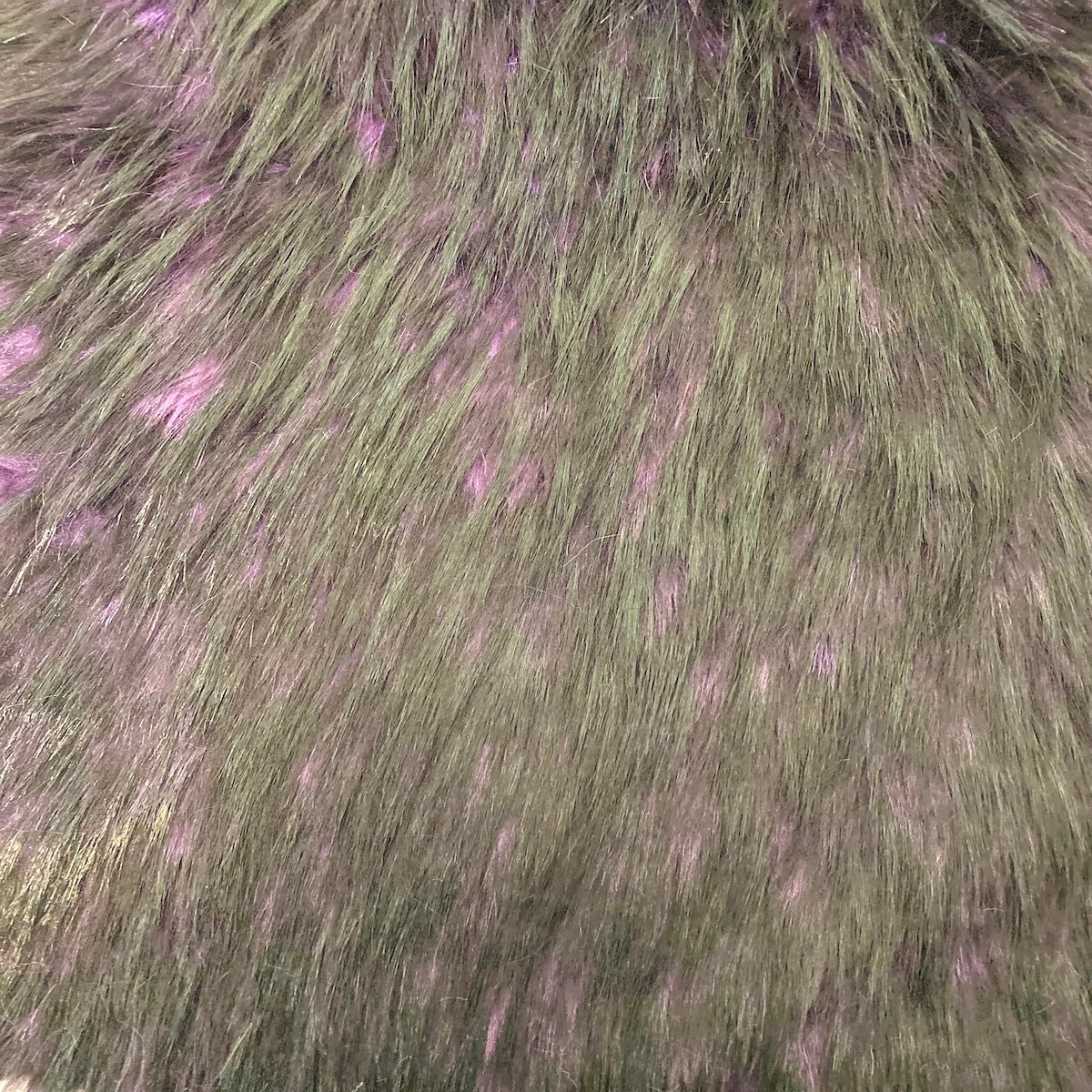 Husky Print Long Pile Shaggy Faux Fur Fabric - 50 Percent Acrylic 50 Percent Polyester Fabric, Husky Print, 60" Width, 2" Pile Length (1 Yard)