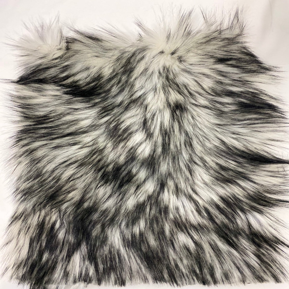Husky Print Long Pile Shaggy Faux Fur Fabric - 50 Percent Acrylic 50 Percent Polyester Fabric, Husky Print, 60" Width, 2" Pile Length (1 Yard)