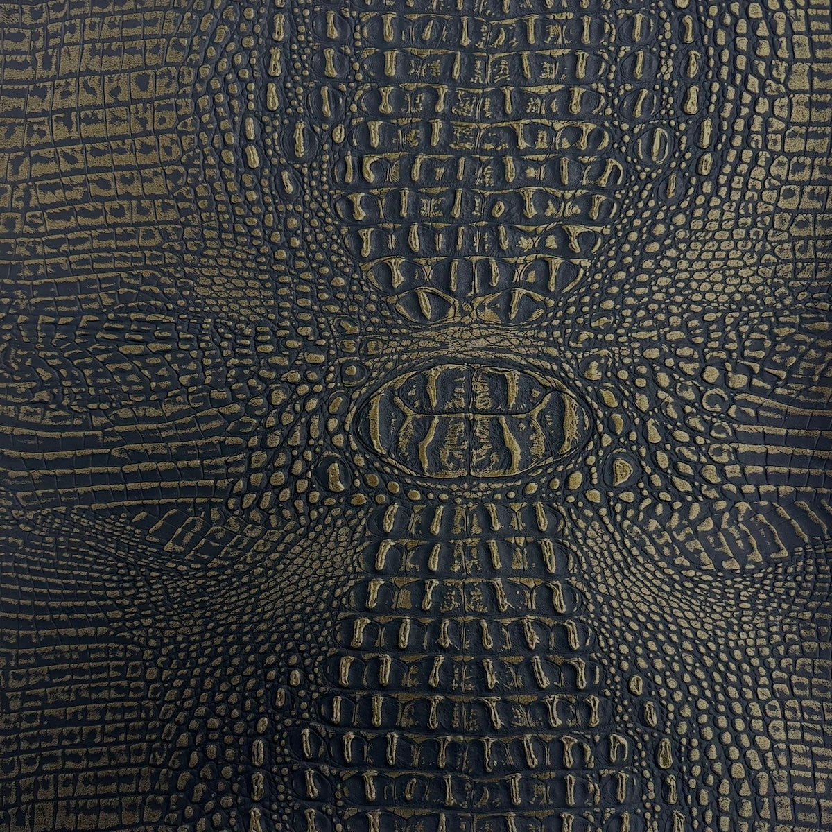 Faux Leather Vinyl Gator Fabric Two Tone