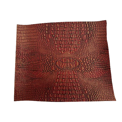 Mugger Two Tone Gator Faux Leather Vinyl Fabric - Two Tone Gator Pattern, 56" Width (1 Yard)