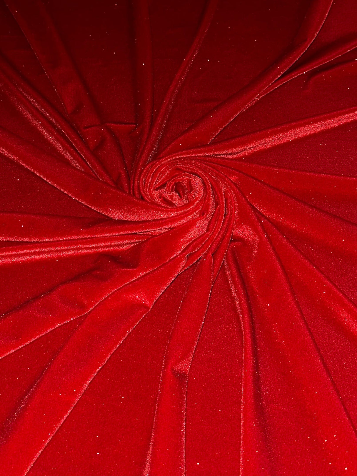Shimmer Stretch Velvet Red