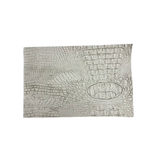 Faux Leather Vinyl Gator Fabric Two Tone