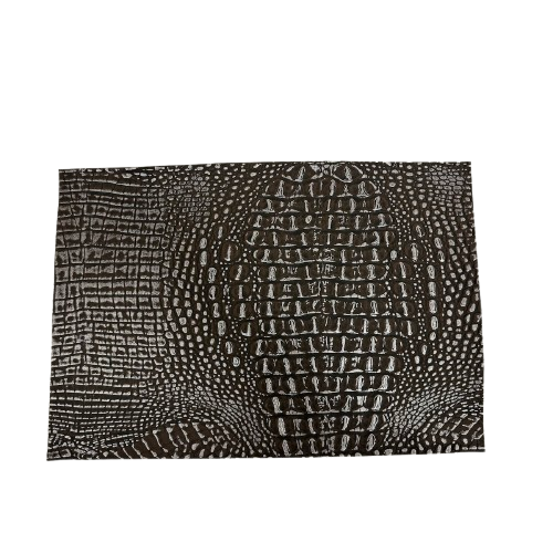 Mugger Two Tone Gator Vinyl Faux Leather Fabric, 56” Wide, for Handbags, Crafts & Upholstery