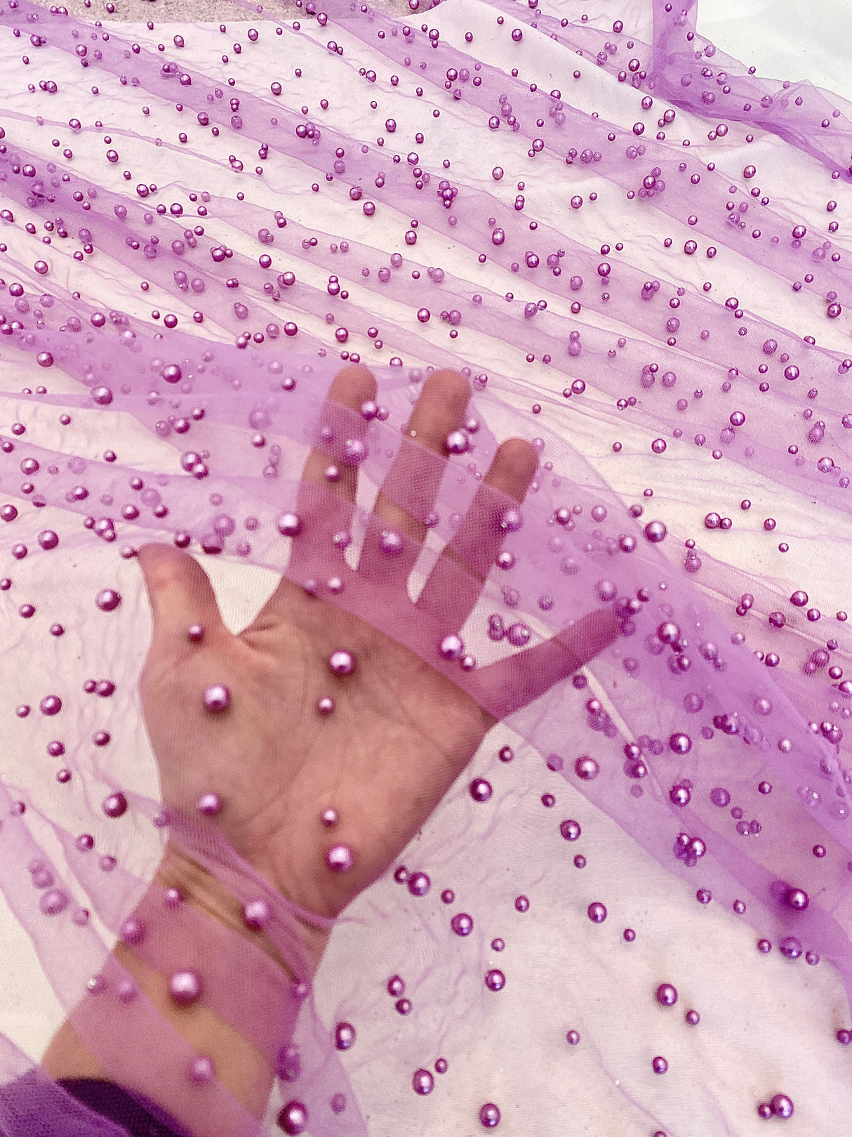 Pearl Tulle Magenta