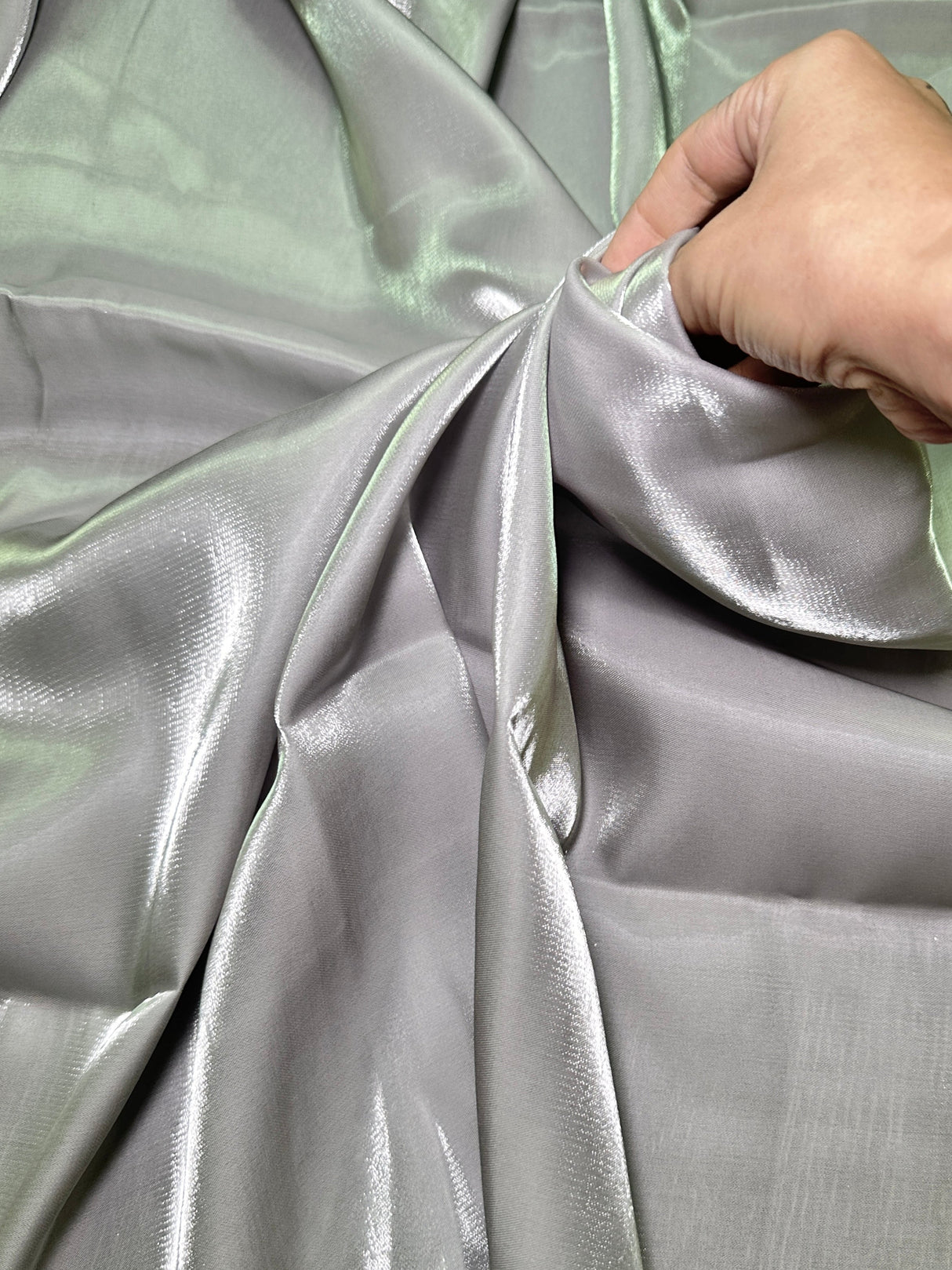 Liquid Shimmery Chiffon Silver