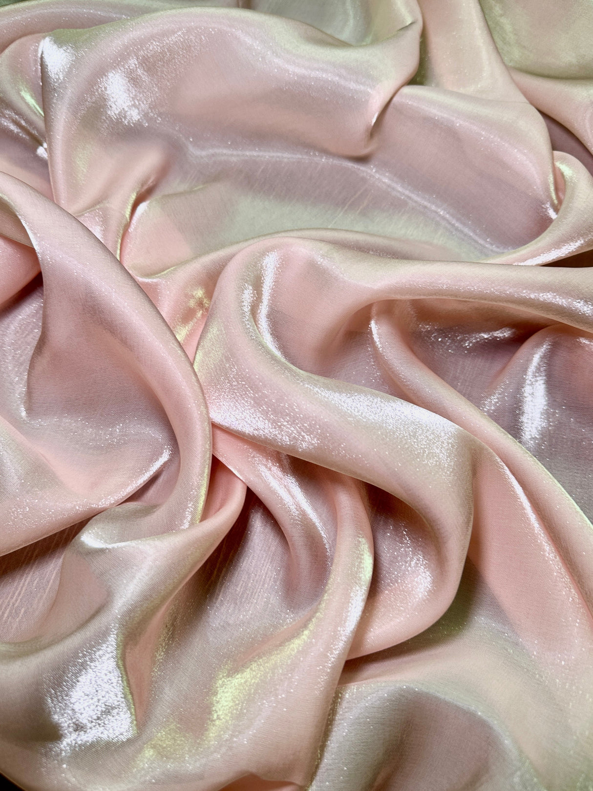 Liquid Shimmery Chiffon Blush Pink