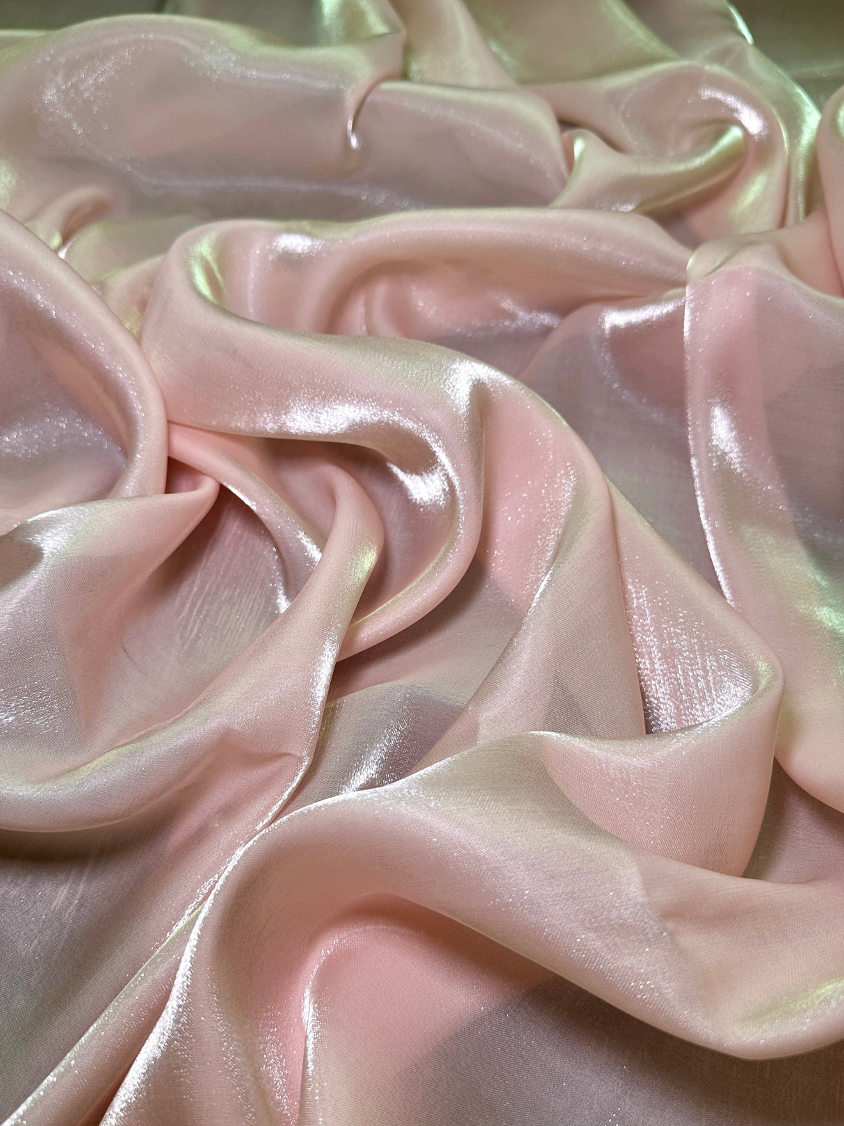 Liquid Shimmery Chiffon Blush Pink