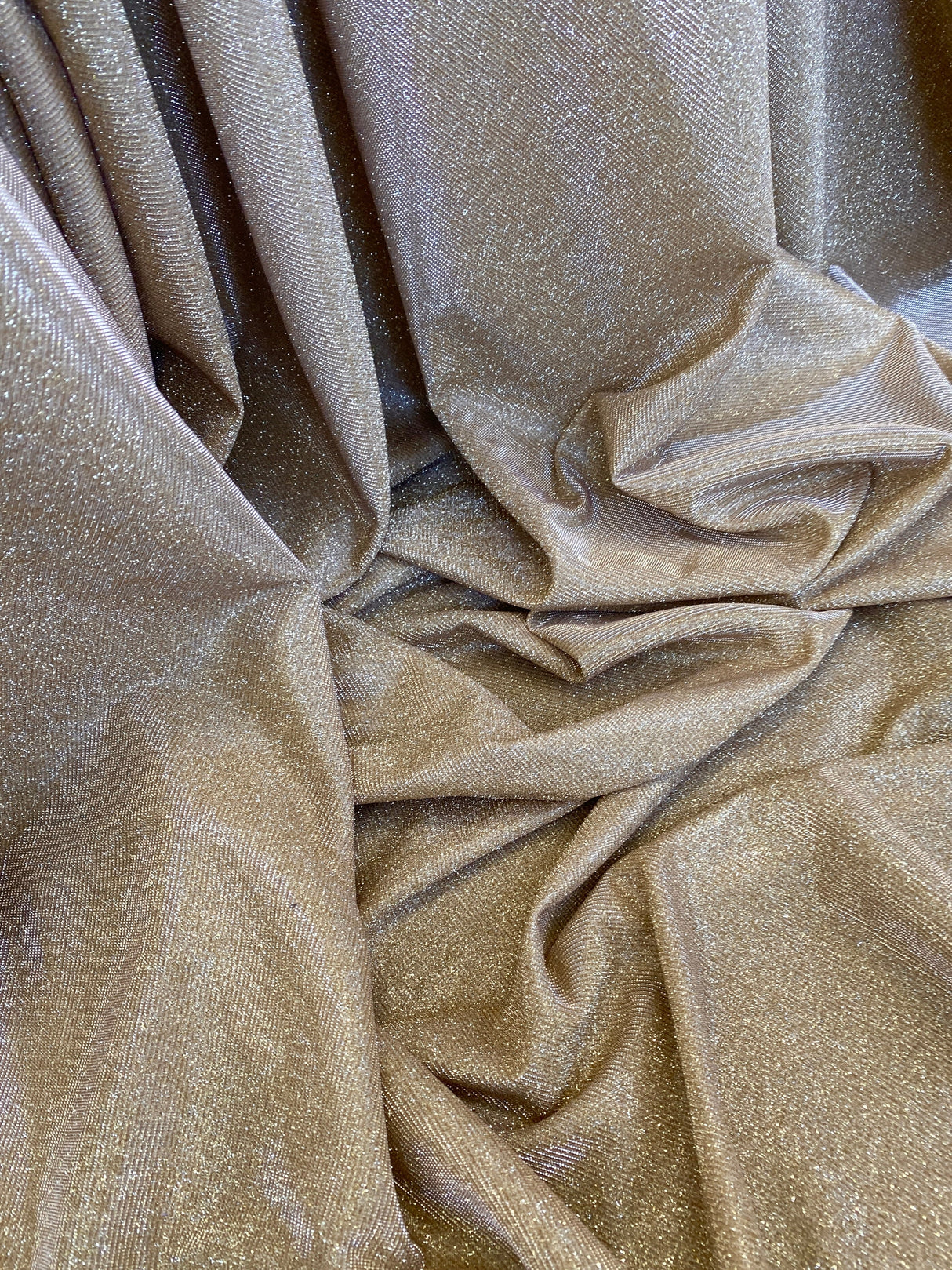 Stretch Metallic Lurex Gold Champagne
