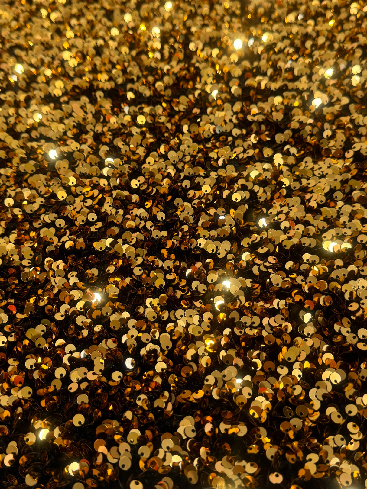Sequin Velvet Deep Gold