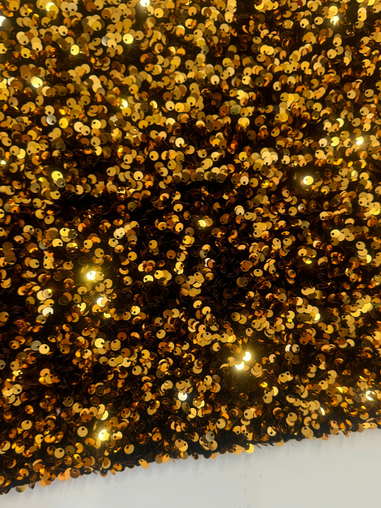 Sequin Velvet Deep Gold