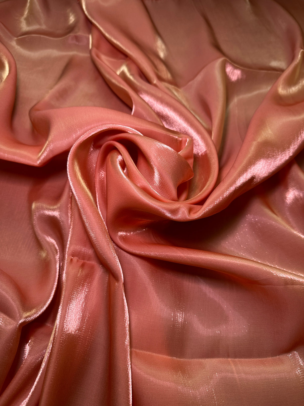 Liquid Shimmery Chiffon Burnt Orange