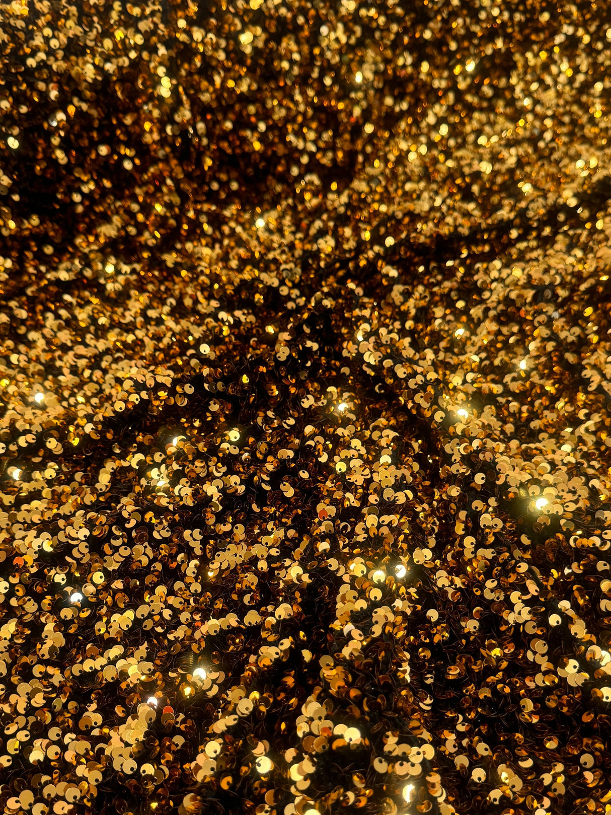 Sequin Velvet Deep Gold