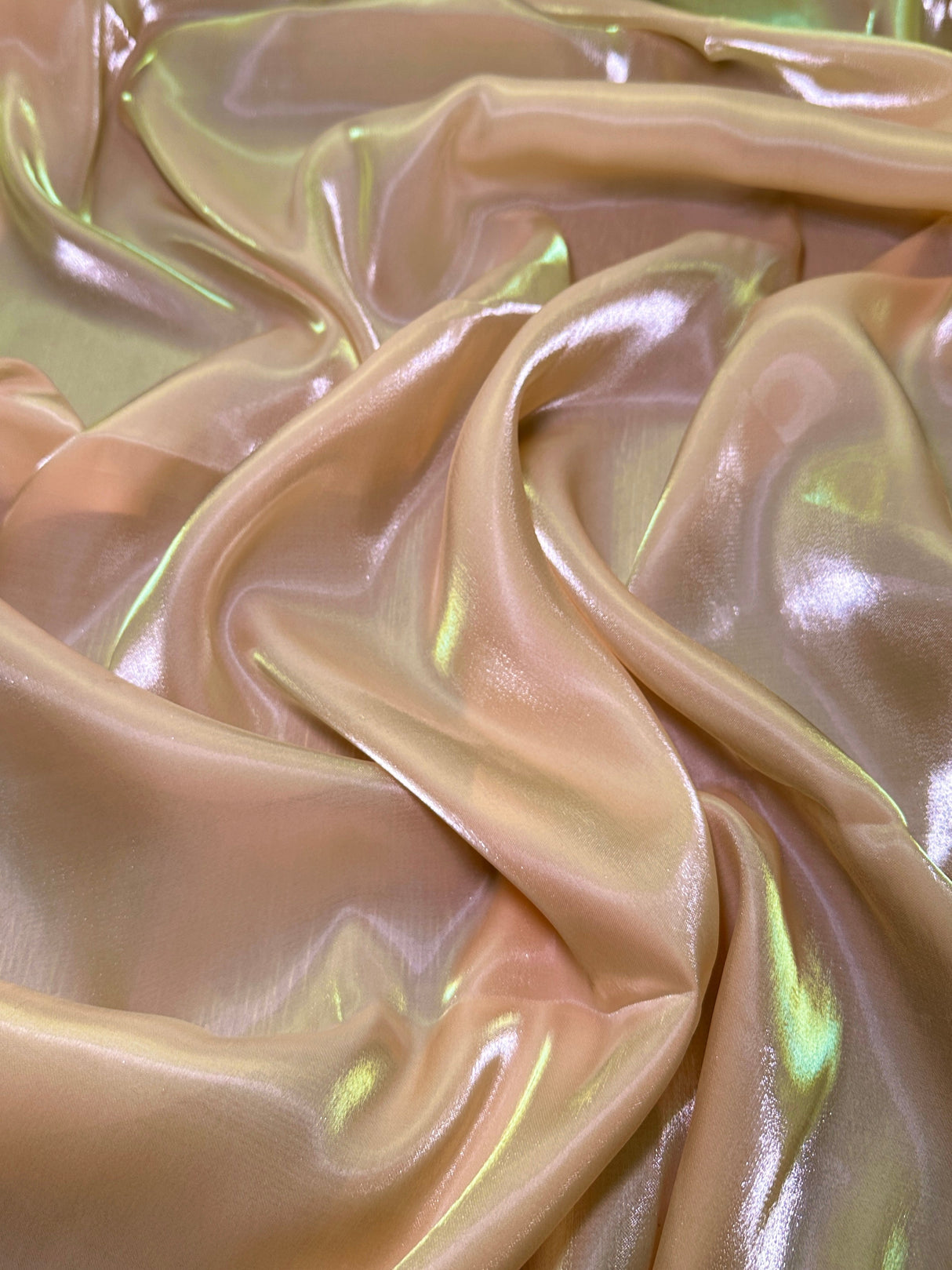 Liquid Shimmery Chiffon Peach