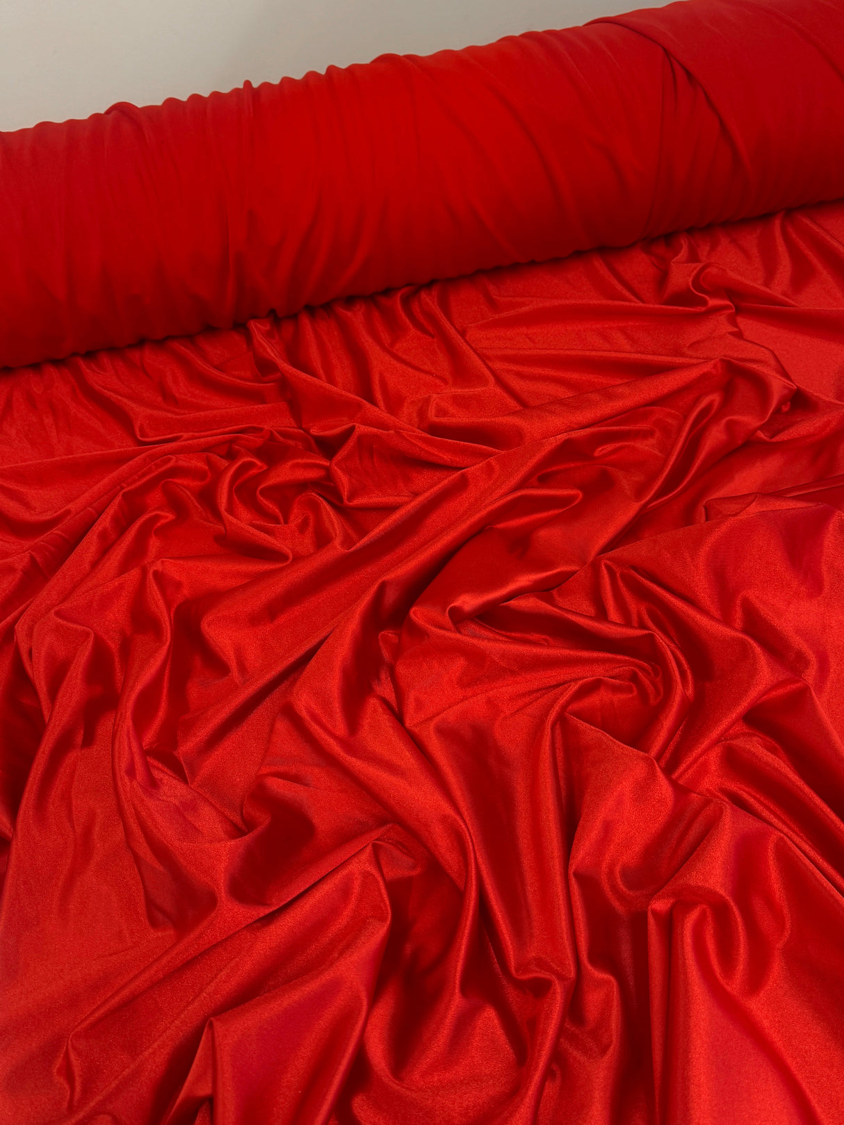 Shiny Nylon Spandex Scarlet Red
