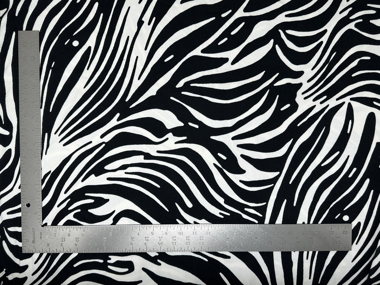 1 Yard Liverpool Knit Animal Print Fabric Textured Stretch for Apparel Crafts Home 58 Inches Width