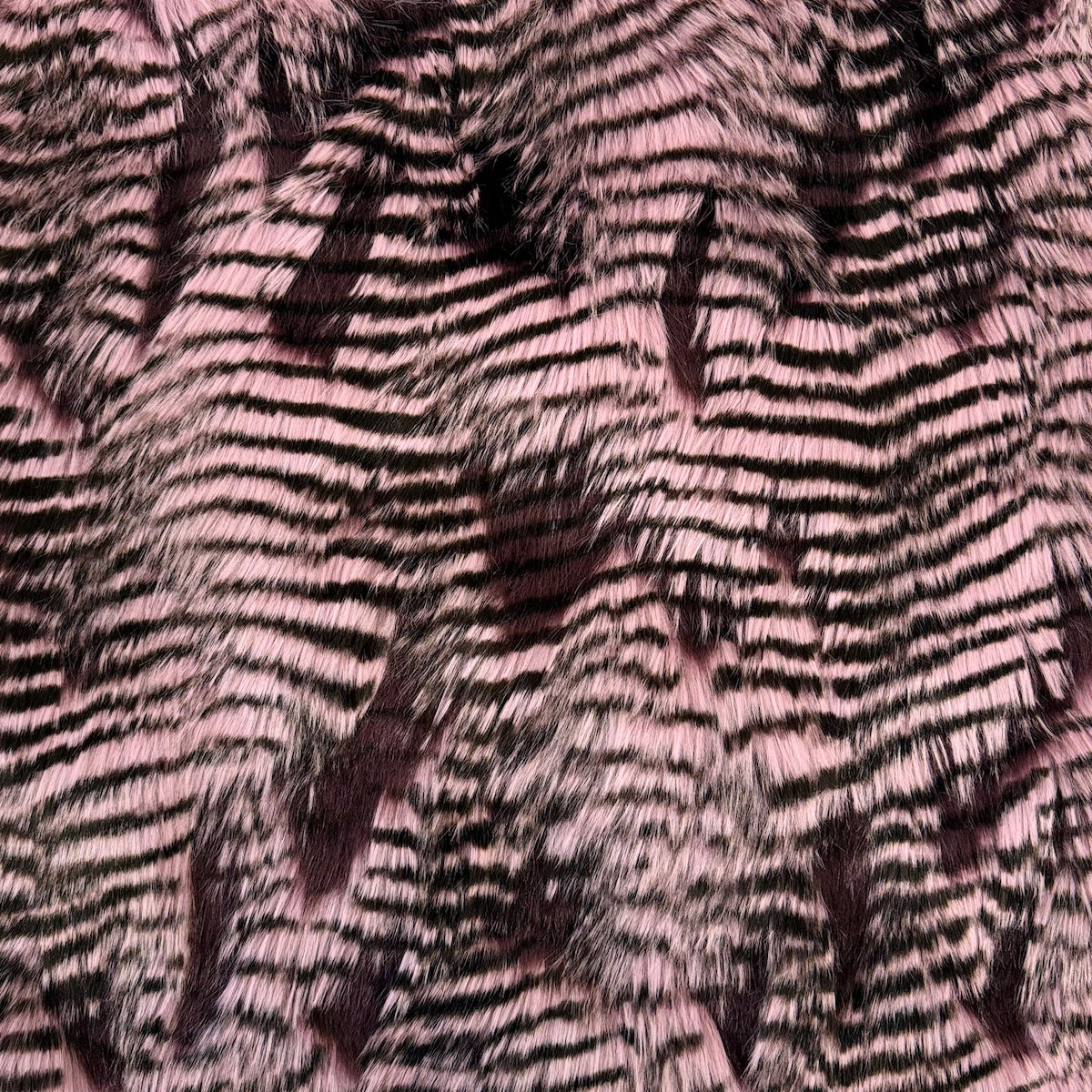 Porcupine Feather Faux Fur Fabric - 50 Percent Acrylic 50 Percent Polyester, Brown, 60" Width, 2" Pile Length (1 Yard)