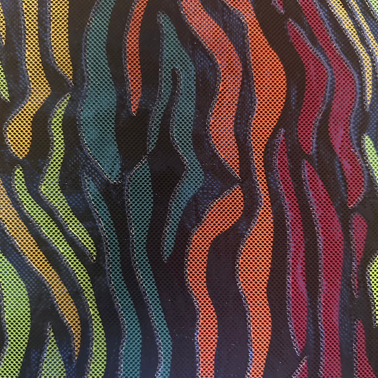 Foil Spandex Fabric 4-Way Stretch Fantastic Fever